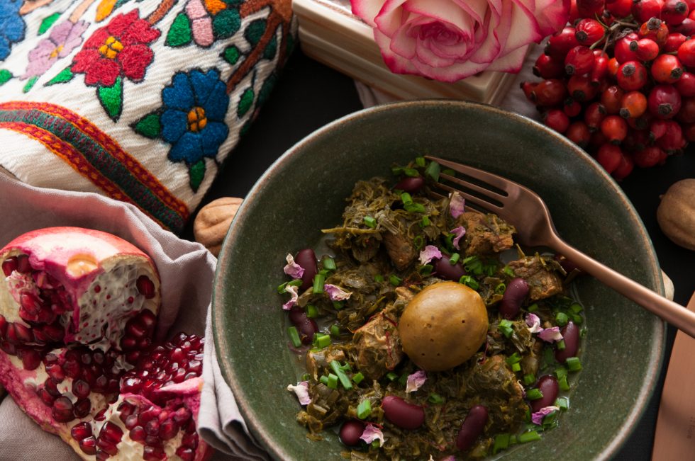 Ghormeh Sabzi, das traditionelle persische Gericht